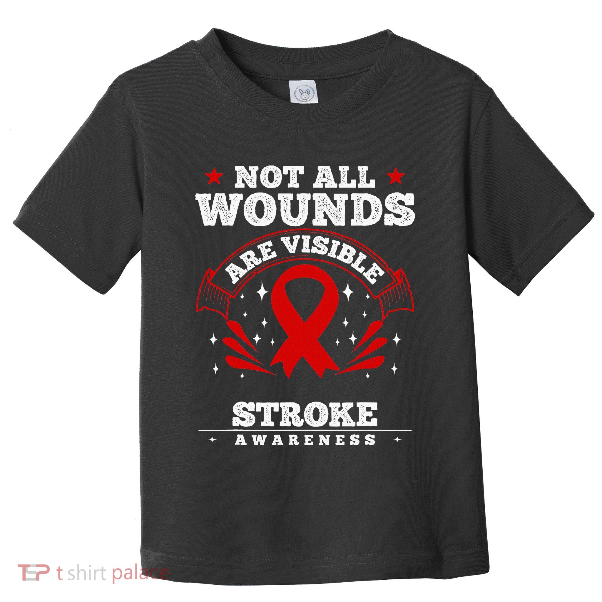 Stroke Survivor  Red Awareness Ribbon Toddler T-Shirt