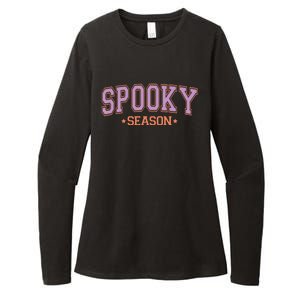 Spooky Season Retro Cute Halloween Costumes Funny Gift Womens CVC Long Sleeve Shirt