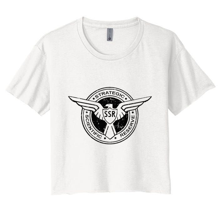 Strategic Scientific Reserve Ssr Predistessed Women's Crop Top Tee