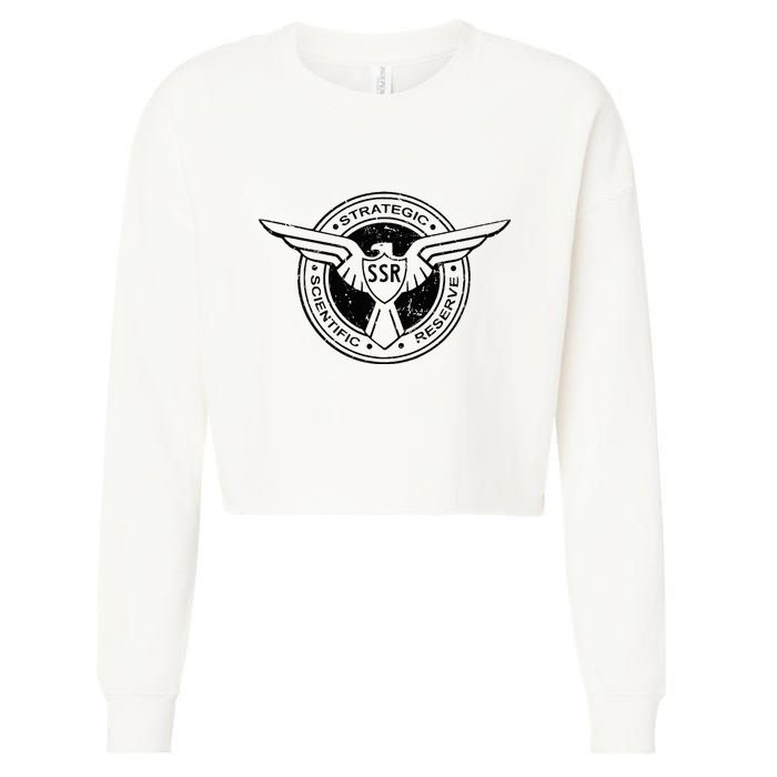 Strategic Scientific Reserve Ssr Predistessed Cropped Pullover Crew