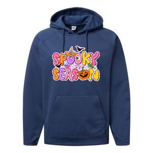 Spooky Season Retro Halloween Performance Fleece Hoodie