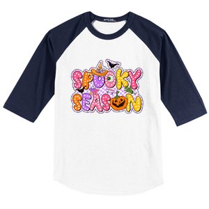 Spooky Season Retro Halloween Baseball Sleeve Shirt