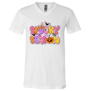 Spooky Season Retro Halloween V-Neck T-Shirt