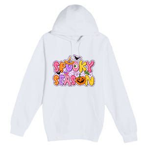 Spooky Season Retro Halloween Premium Pullover Hoodie