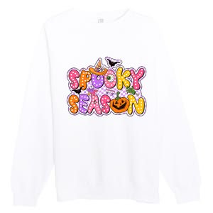 Spooky Season Retro Halloween Premium Crewneck Sweatshirt