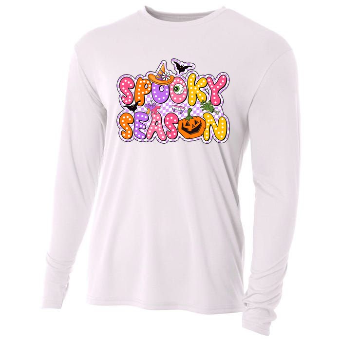 Spooky Season Retro Halloween Cooling Performance Long Sleeve Crew