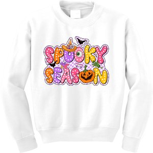 Spooky Season Retro Halloween Kids Sweatshirt