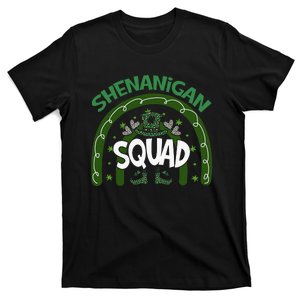 Shenanigans Squad St Patricks Day Gnomes Green Irish Rainbow T-Shirt