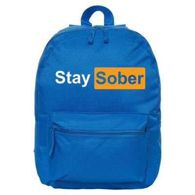 Stay Sober 16 in Basic Backpack
