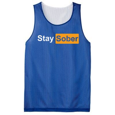 Stay Sober Mesh Reversible Basketball Jersey Tank