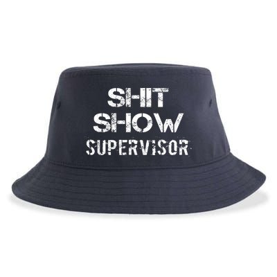 Shit Show Supervisor Funny Mom Boss Manager Teacher Gift Sustainable Bucket Hat
