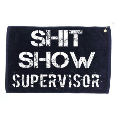 Shit Show Supervisor Funny Mom Boss Manager Teacher Gift Grommeted Golf Towel