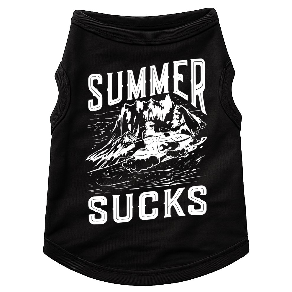 Summer Sucks Snowmobile Rider Gift Doggie Tank