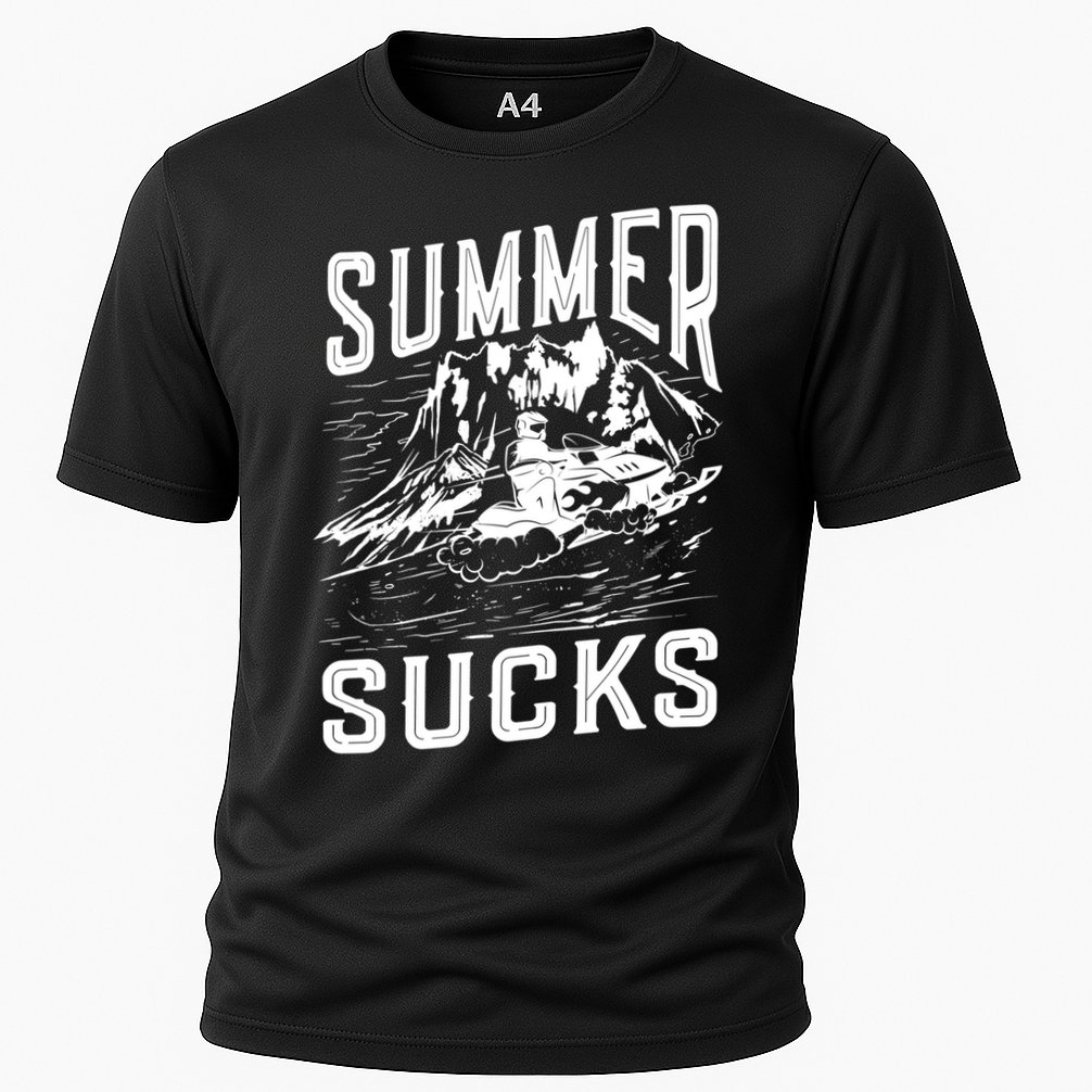 Summer Sucks Snowmobile Rider Gift Performance Shirt