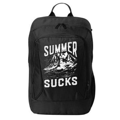 Summer Sucks Snowmobile Rider Gift City Backpack