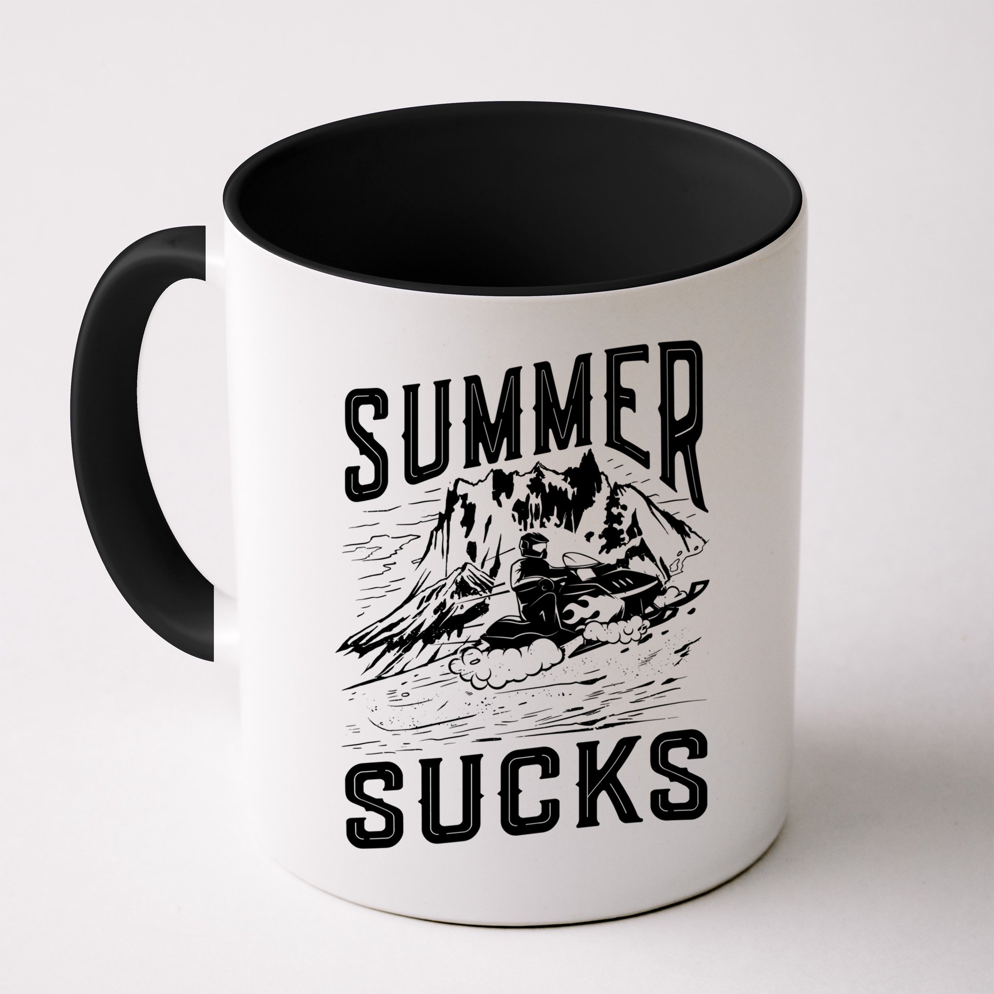 Summer Sucks Snowmobile Rider Gift Mug