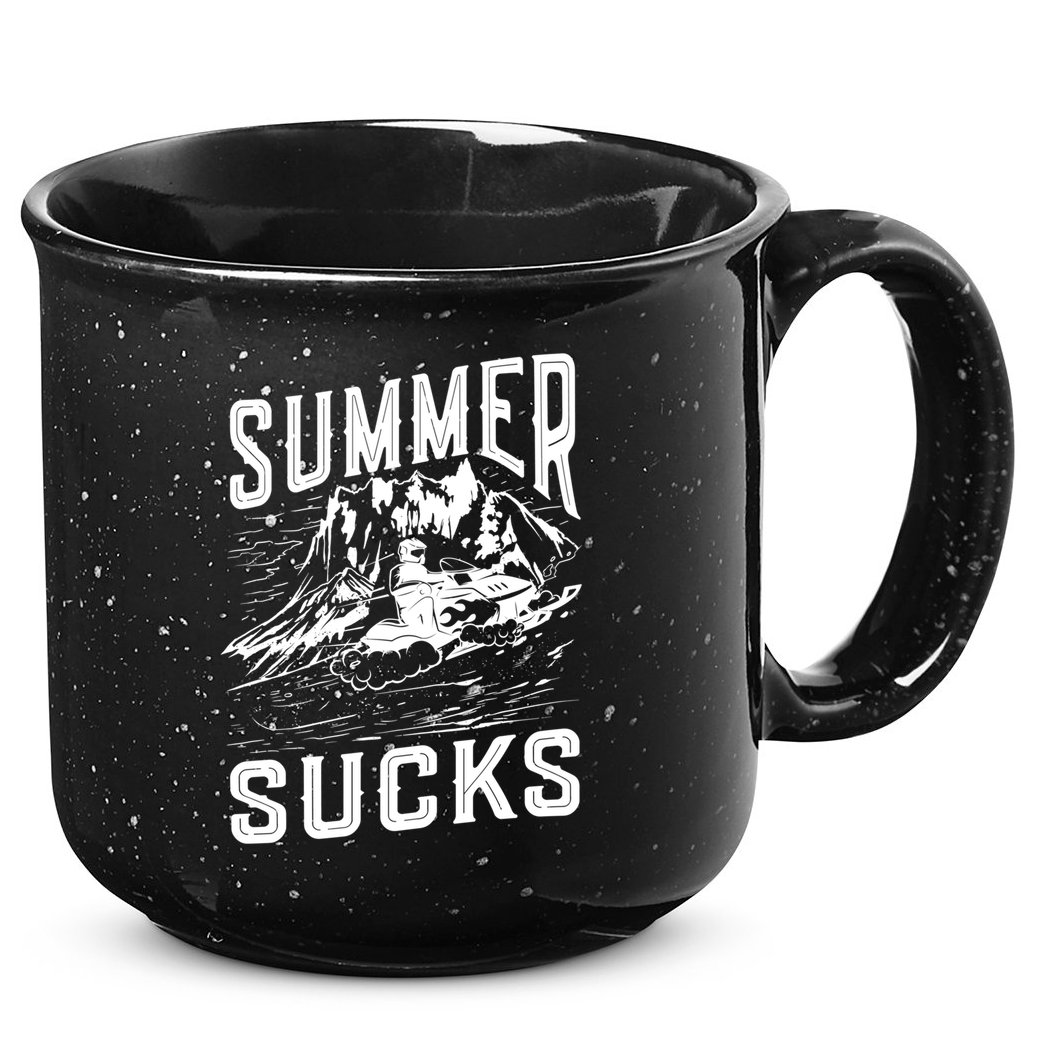 Summer Sucks Snowmobile Rider Gift 15oz Campfire Ceramic Mug