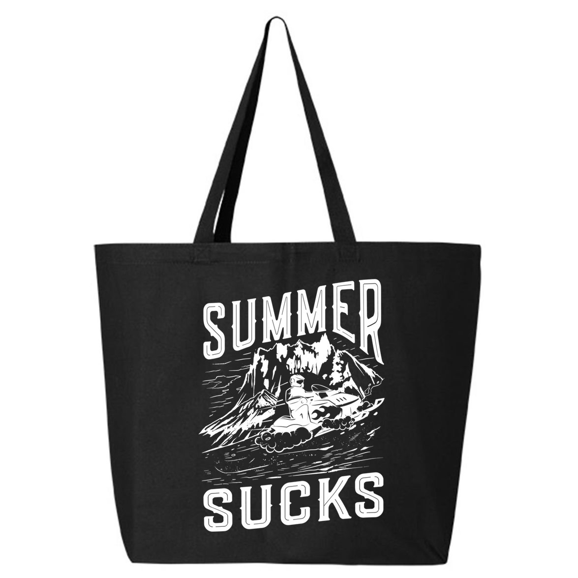 Summer Sucks Snowmobile Rider Gift 25L Jumbo Tote