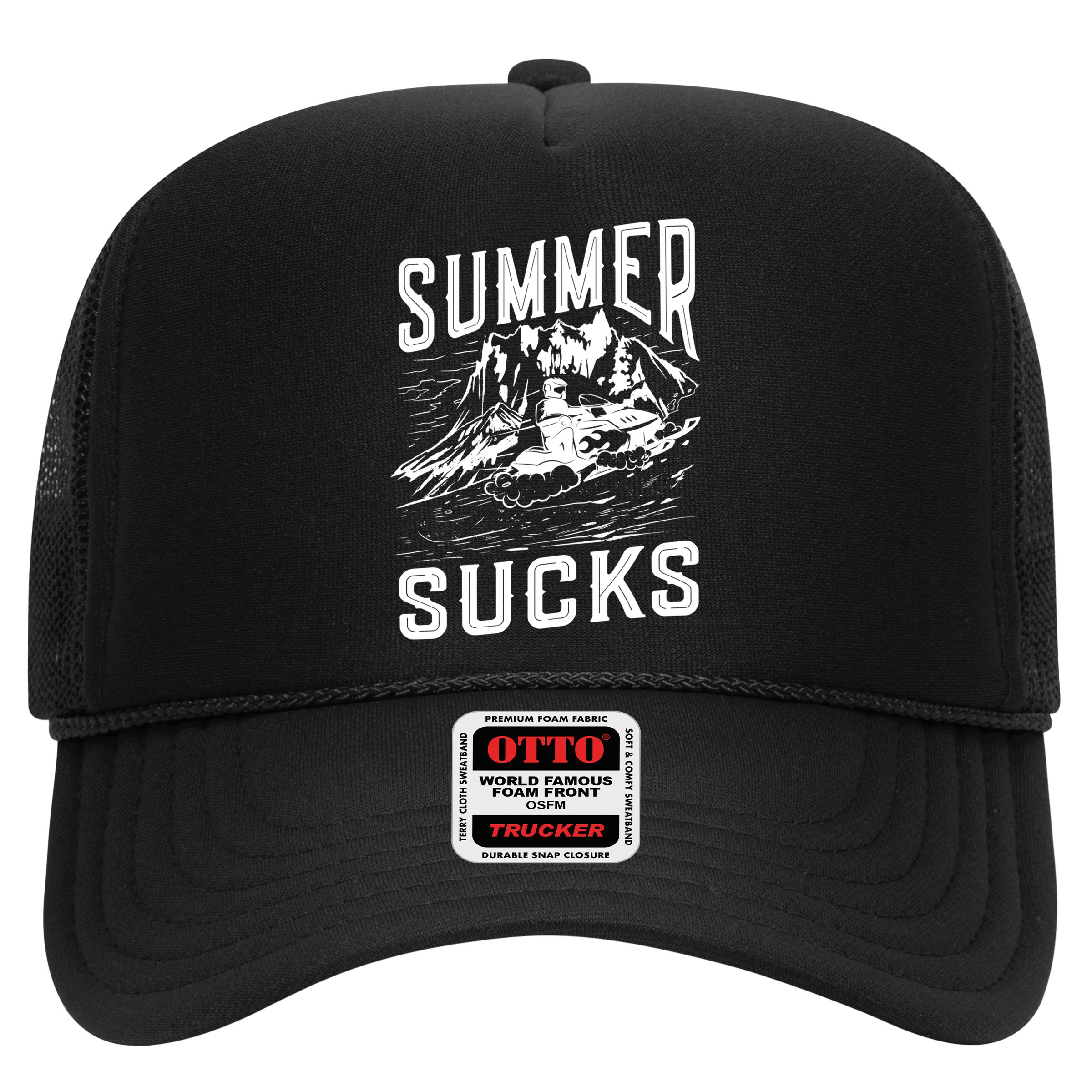 Summer Sucks Snowmobile Rider Gift Hat