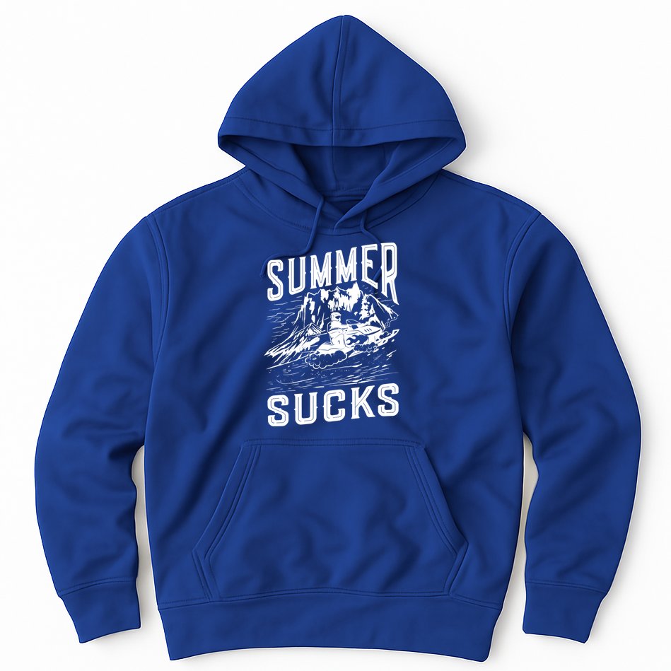 Summer Sucks Snowmobile Rider Gift Hoodie