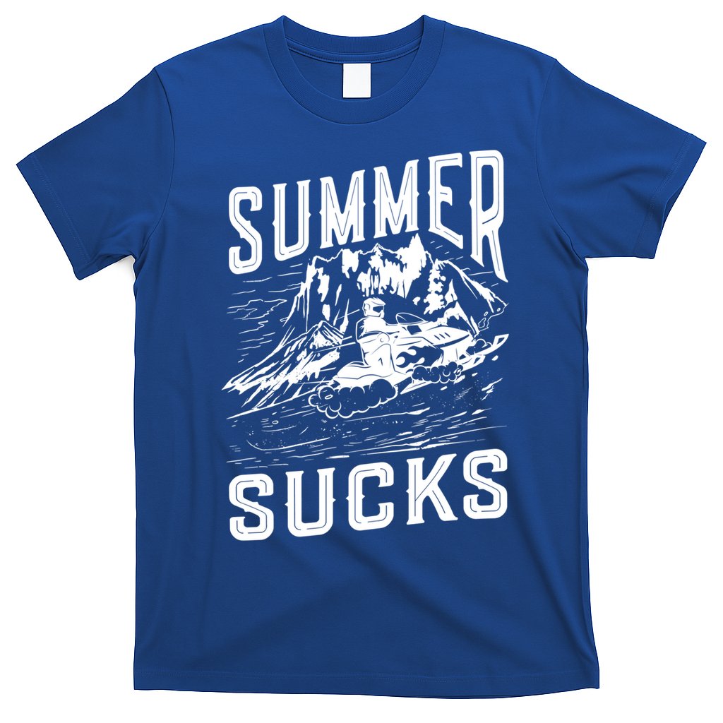 Summer Sucks Snowmobile Rider Gift T-Shirt