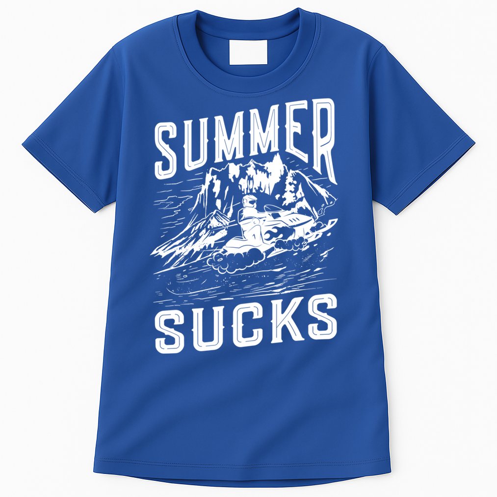 Summer Sucks Snowmobile Rider Gift Tall T-Shirt