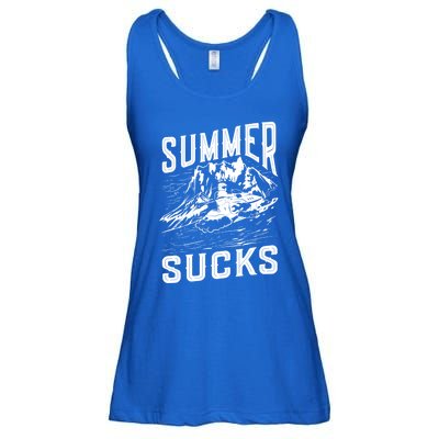 Summer Sucks Snowmobile Rider Gift Ladies Essential Flowy Tank