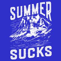 Summer Sucks Snowmobile Rider Gift 16 in Basic Backpack