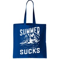 Summer Sucks Snowmobile Rider Gift Tote Bag