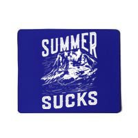 Summer Sucks Snowmobile Rider Gift Mousepad