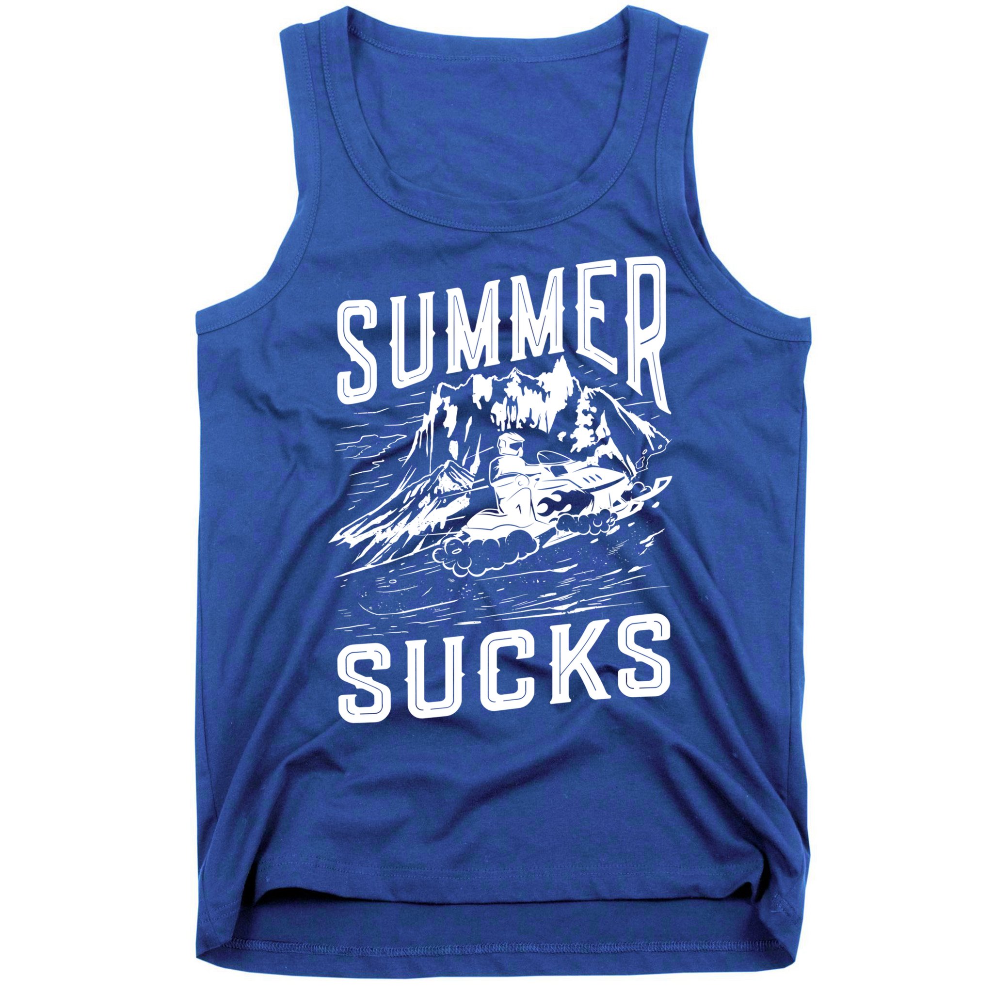 Summer Sucks Snowmobile Rider Gift Tank Top