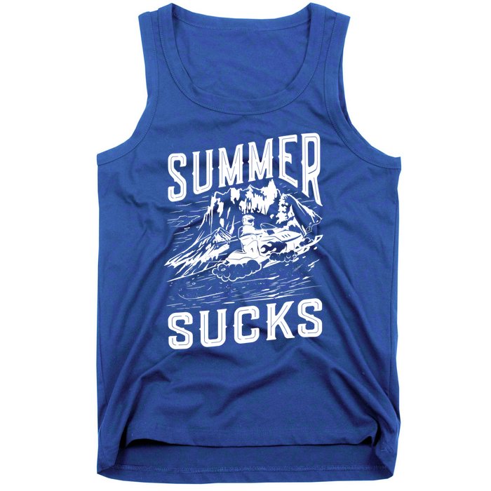 Summer Sucks Snowmobile Rider Gift Tank Top