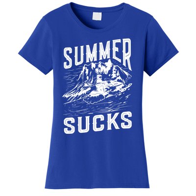 Summer Sucks Snowmobile Rider Gift Women's T-Shirt