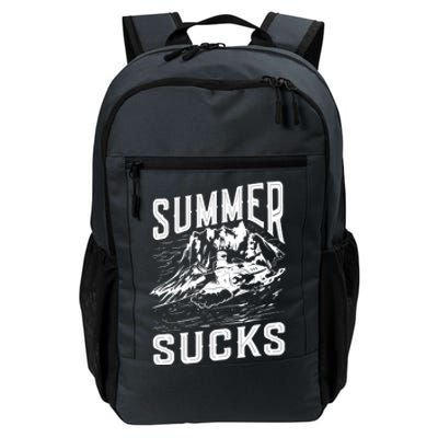 Summer Sucks Snowmobile Rider Gift Daily Commute Backpack