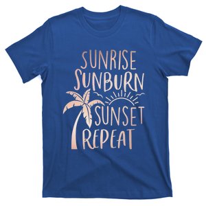 Sunrise Sunburn Sunset Repeat Matching Summer Gift T-Shirt