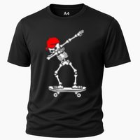 Skeleton Skateboard Cooling Performance Crew T-Shirt