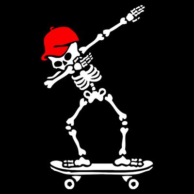 Skeleton Skateboard T-Shirt