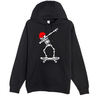Skeleton Skateboard Premium Pullover Hoodie