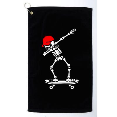 Skeleton Skateboard Platinum Collection Golf Towel