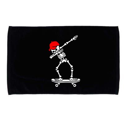 Skeleton Skateboard Microfiber Hand Towel