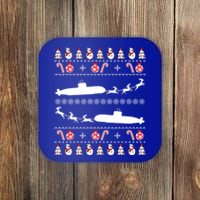 Submarine Service Submariner Ugly Christmas Meaningful Gift Coaster