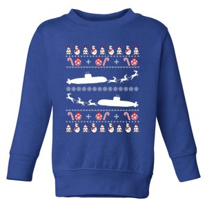 Submarine Service Submariner Ugly Christmas Meaningful Gift Toddler Sweatshirt