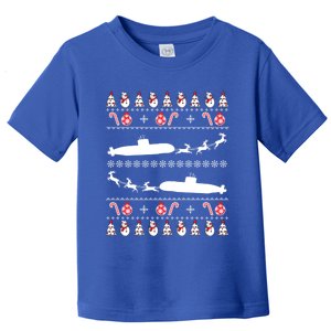 Submarine Service Submariner Ugly Christmas Meaningful Gift Toddler T-Shirt