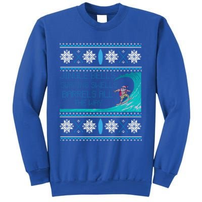 Surf Surfing Surfer Ugly Christmas Sweater Style Funny Gift Sweatshirt