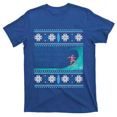 Surf Surfing Surfer Ugly Christmas Sweater Style Funny Gift T-Shirt