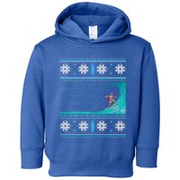 Surf Surfing Surfer Ugly Christmas Sweater Style Funny Gift Toddler Hoodie