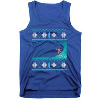 Surf Surfing Surfer Ugly Christmas Sweater Style Funny Gift Tank Top