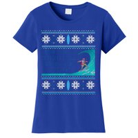 Surf Surfing Surfer Ugly Christmas Sweater Style Funny Gift Women's T-Shirt