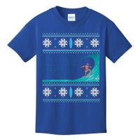 Surf Surfing Surfer Ugly Christmas Sweater Style Funny Gift Kids T-Shirt