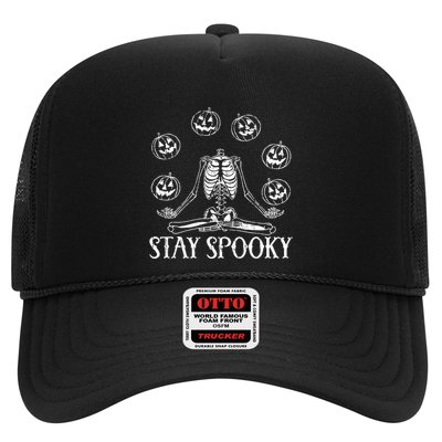 Stay Spooky Skeleton Cool Gift Trick Treat Halloween Skull Hand Meaningful Gift Trucker Hat